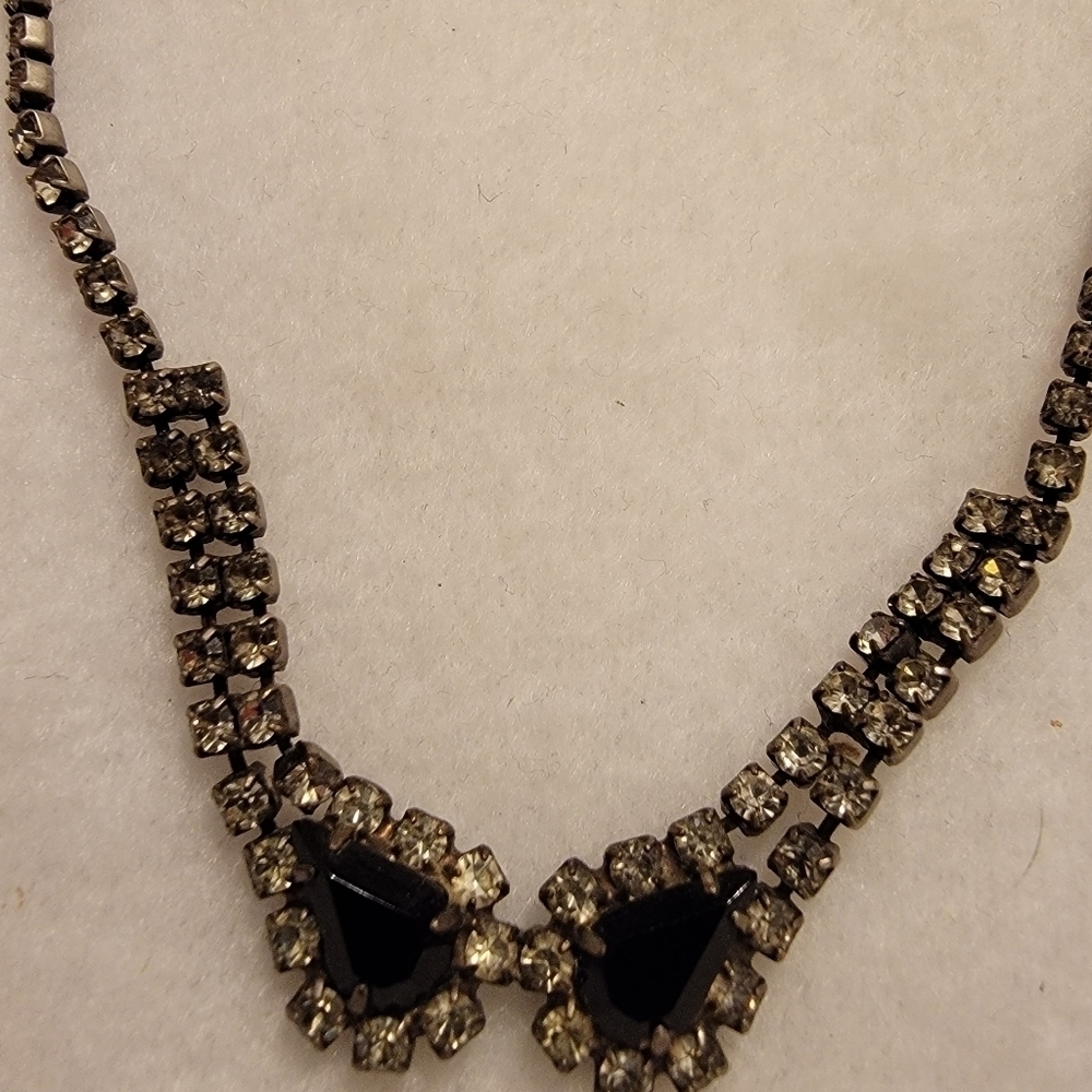 Vintage rhinestone necklace.  1940's